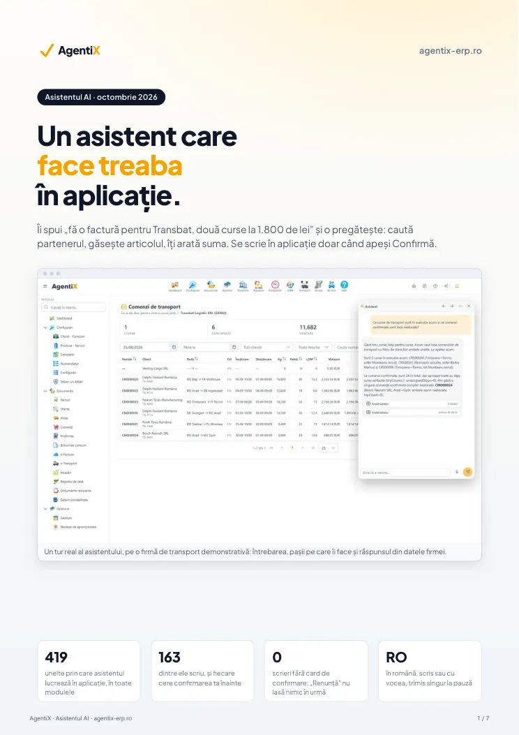 Coperta flyerului „Asistentul AI”